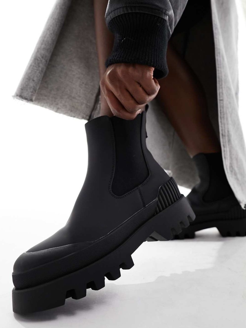 Only Black Chunky Chelsea Ankle Boots